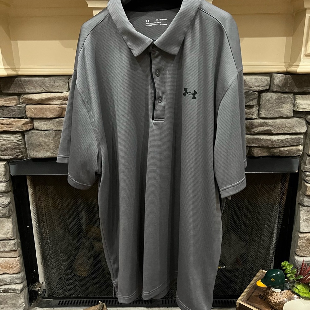 Under Armour Gray Polo Shirt Classic Style